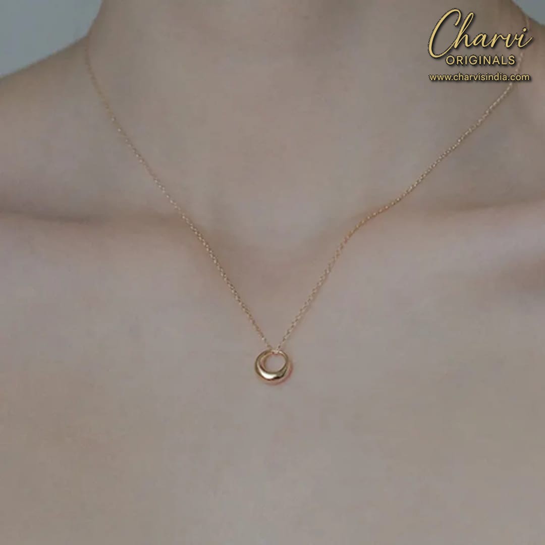 Eclipse  Gold Plated Necklace