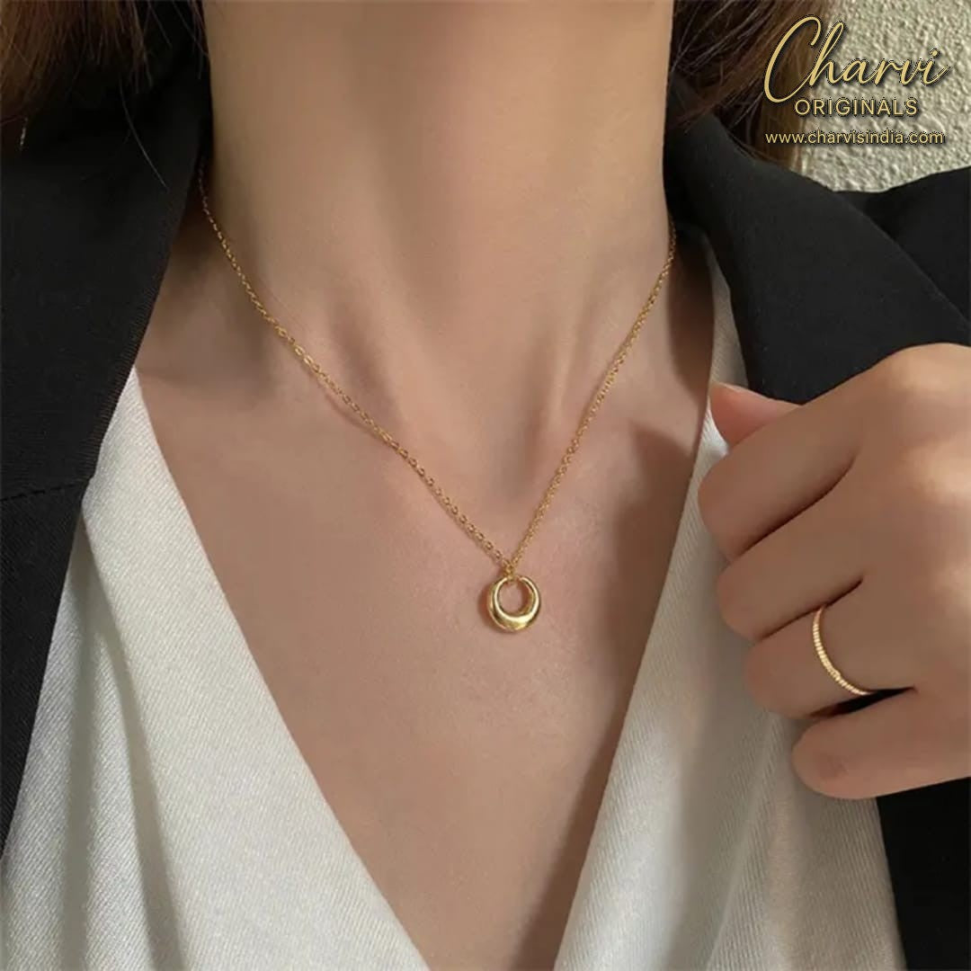 Eclipse  Gold Plated Necklace