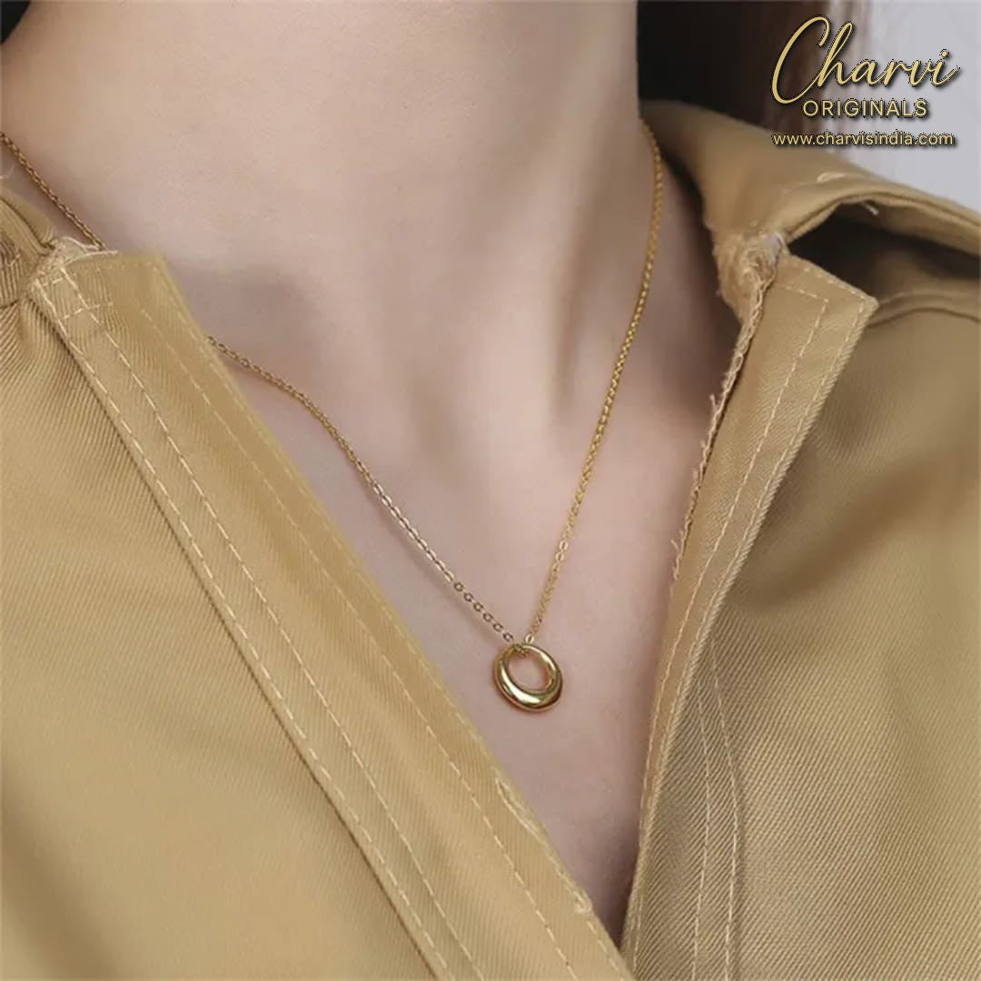 Eclipse  Gold Plated Necklace